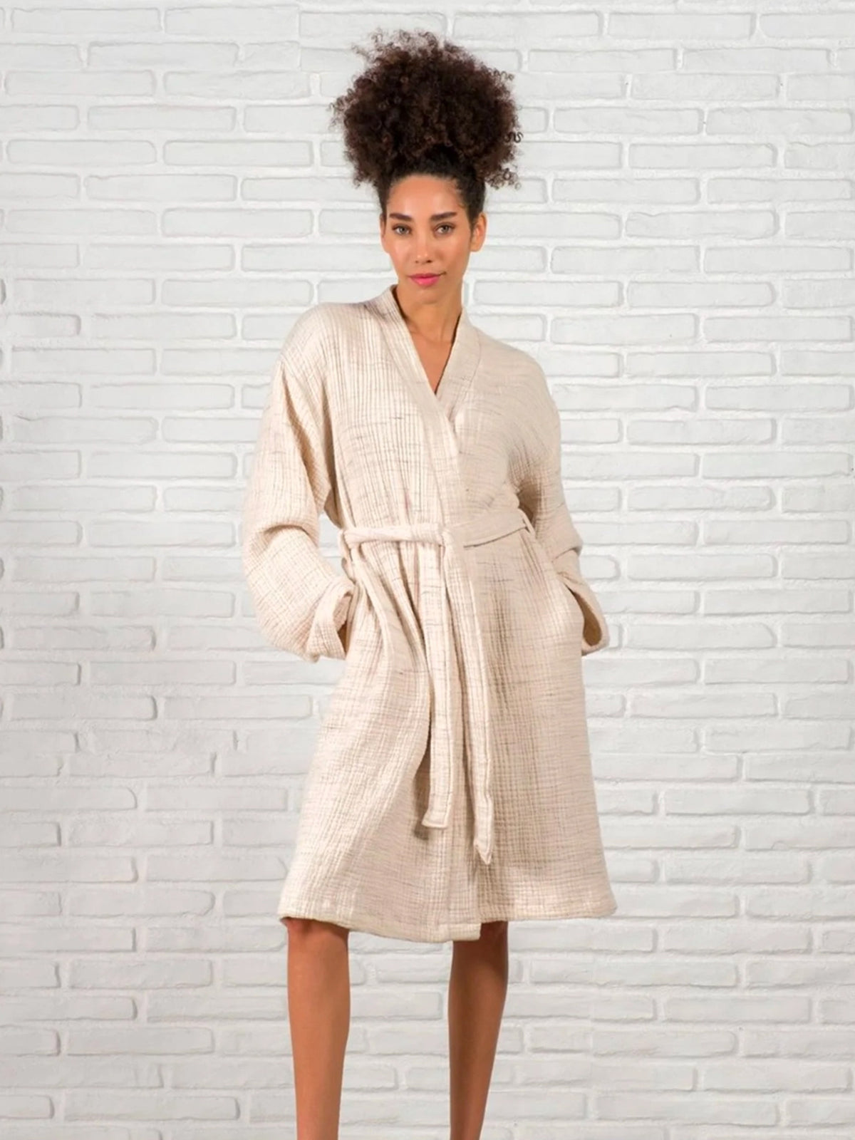 Cotton Robe Parent : Apparel : Bath Together Textiles 100% Organic Cotton Bath Robe for Adults | Colored Organics®