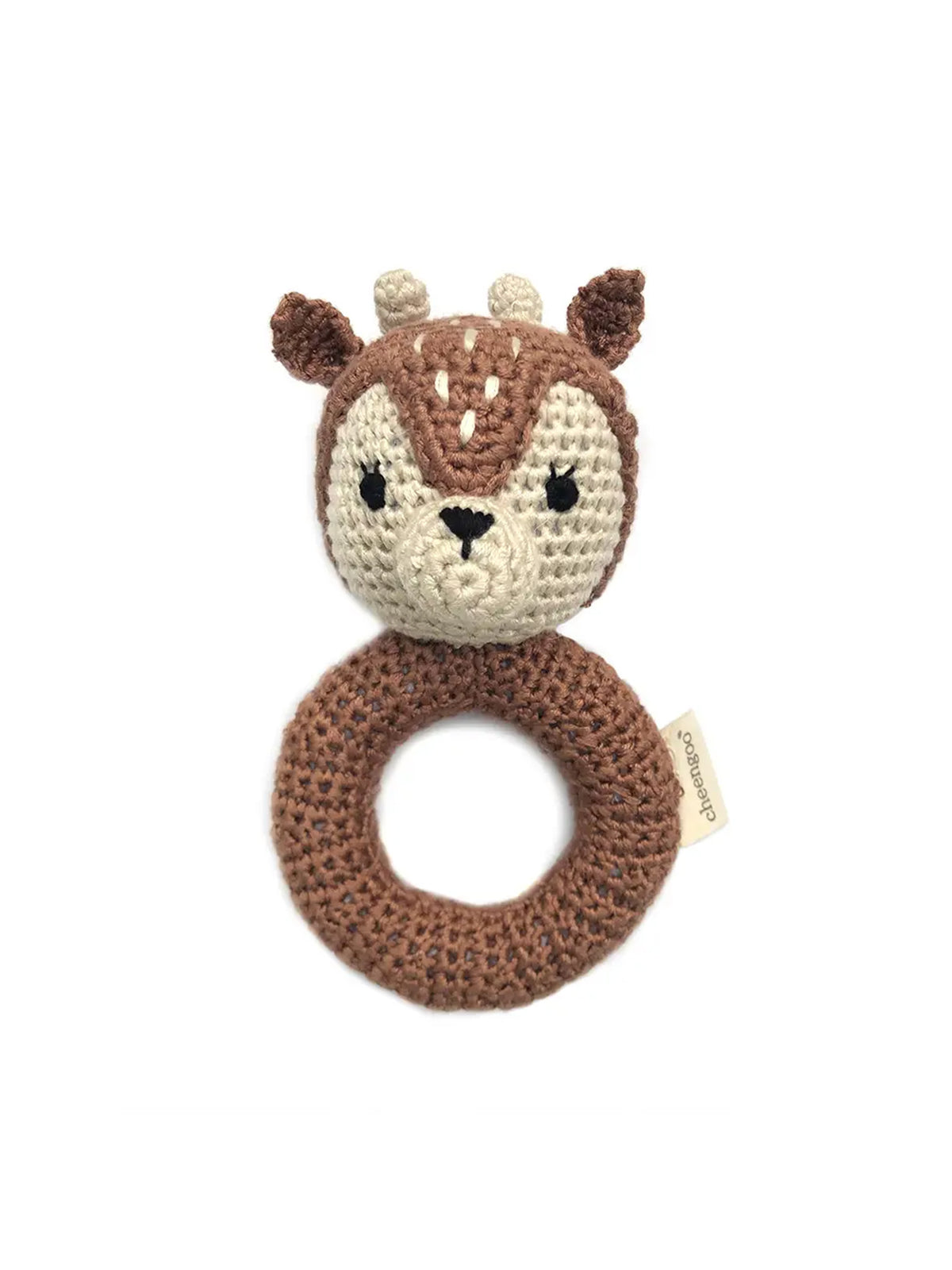 Crochet Fawn Rattle Baby : Toys : Plush + Crinkle : Rattles Cheengoo Crochet Fawn Rattle for Babies and Kids | Colored Organics®