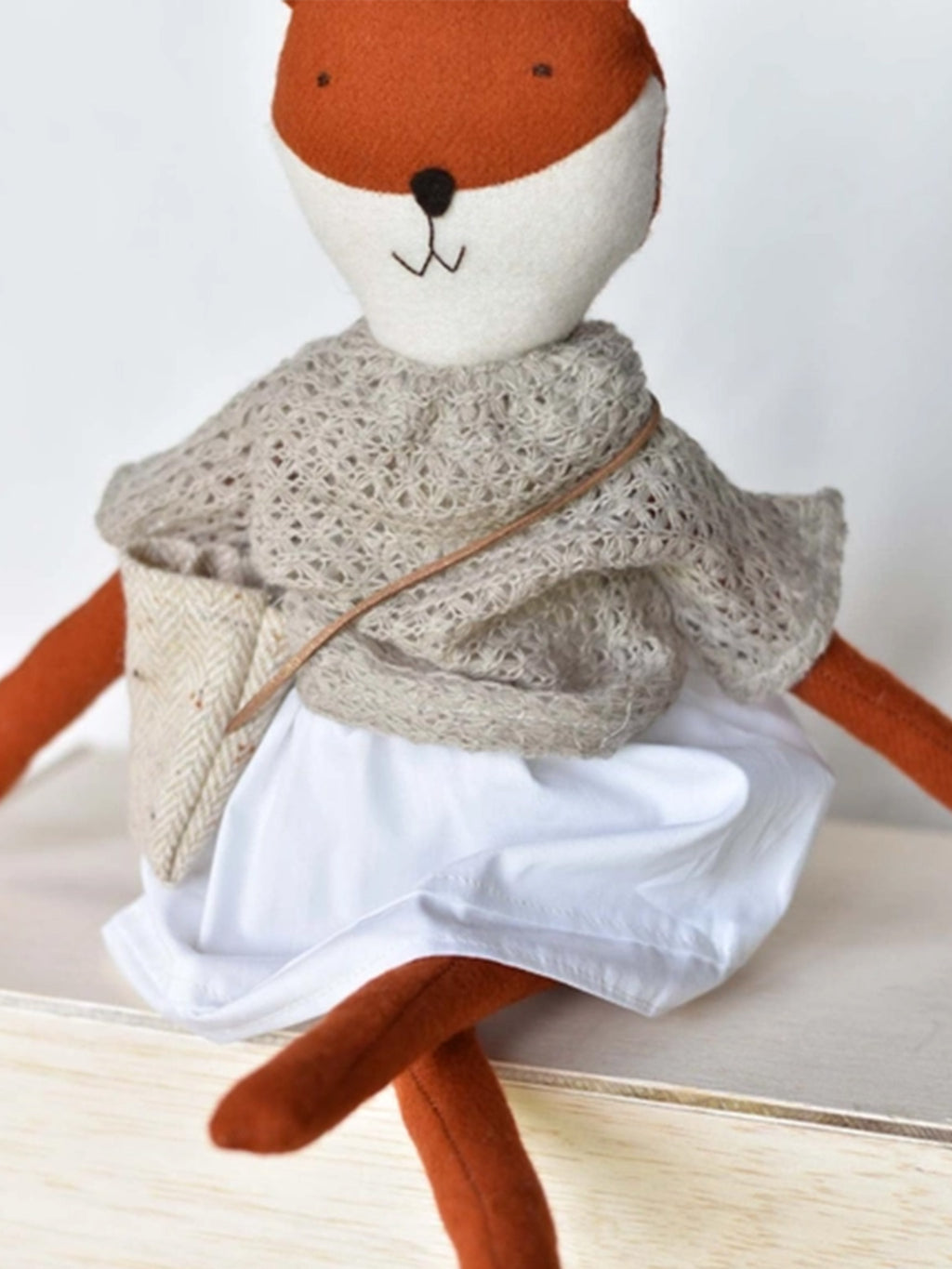 Florette the Fox Doll Baby : Toys : Plush + Crinkle Woolgrass Farm Florette the Fox Doll for Baby | Colored Organics®