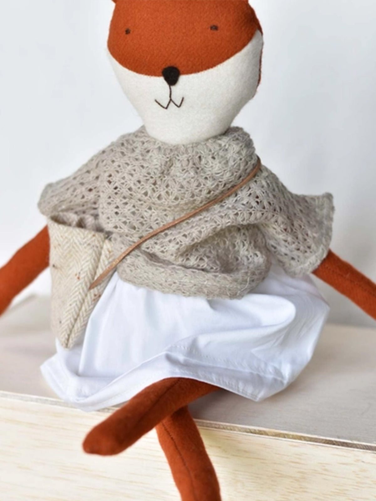 Florette the Fox Doll Baby : Toys : Plush + Crinkle Woolgrass Farm Florette the Fox Doll for Baby | Colored Organics®