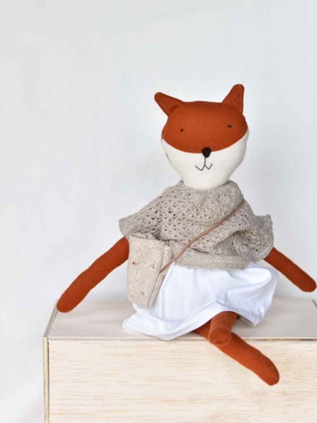 Florette the Fox Doll Baby : Toys : Plush + Crinkle Woolgrass Farm Florette the Fox Doll for Baby | Colored Organics®