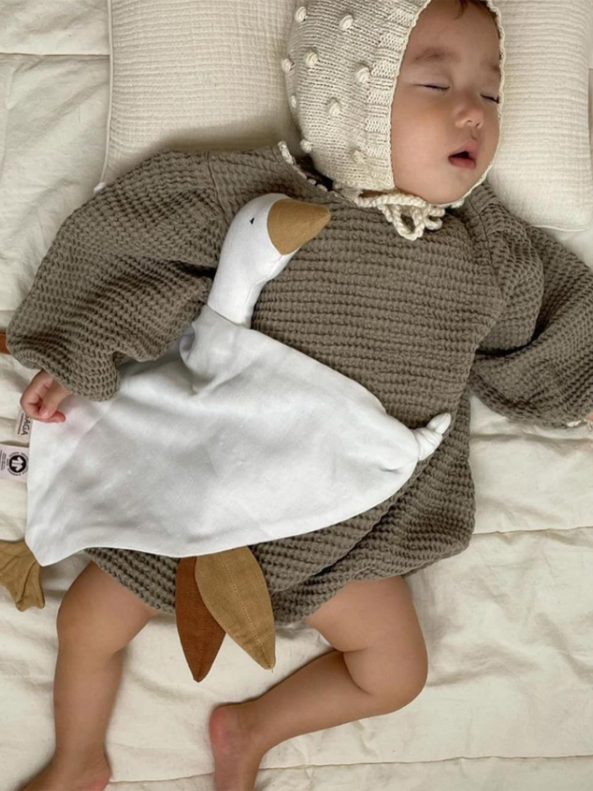 Goose Cuddle Cloth Baby : Toys : Plush + Crinkle Saga Copenhagen Goose Cuddle Cloth for Babies and Kids | Colored Organics®