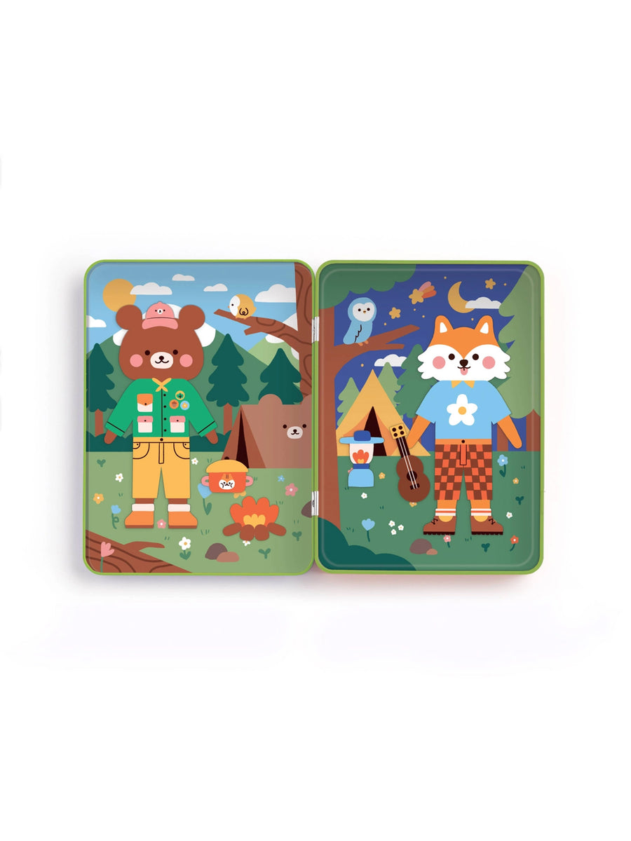 Happy Camper Magnetic Play Set Baby-Kids : Toys : Puzzle Chronicle Books Organic Baby Wooden Reveal Puzzle | Colored Organics®
