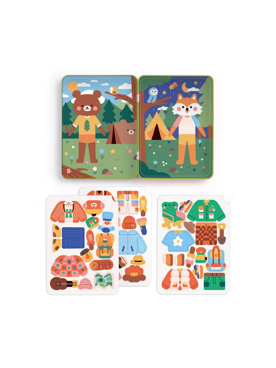 Happy Camper Magnetic Play Set Baby-Kids : Toys : Puzzle Chronicle Books Organic Baby Wooden Reveal Puzzle | Colored Organics®
