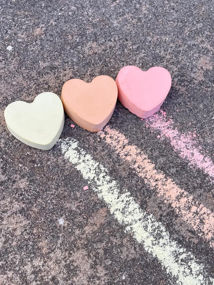 Hearts Sidewalk Chalk Kids : Toys : Activities TWEE made for little hands Hearts Sidewalk Chalk for Baby | Colored Organics®