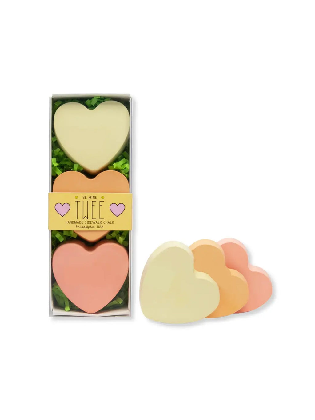 Hearts Sidewalk Chalk Kids : Toys : Activities TWEE made for little hands Hearts Sidewalk Chalk for Baby | Colored Organics®