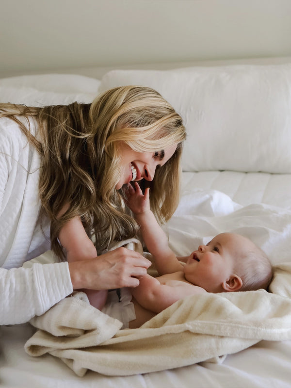 Hooded Towel Baby : Nursery : Bath Snuggle Me Organic Organic Floral Hooded Towel for Baby | Colored Organics®