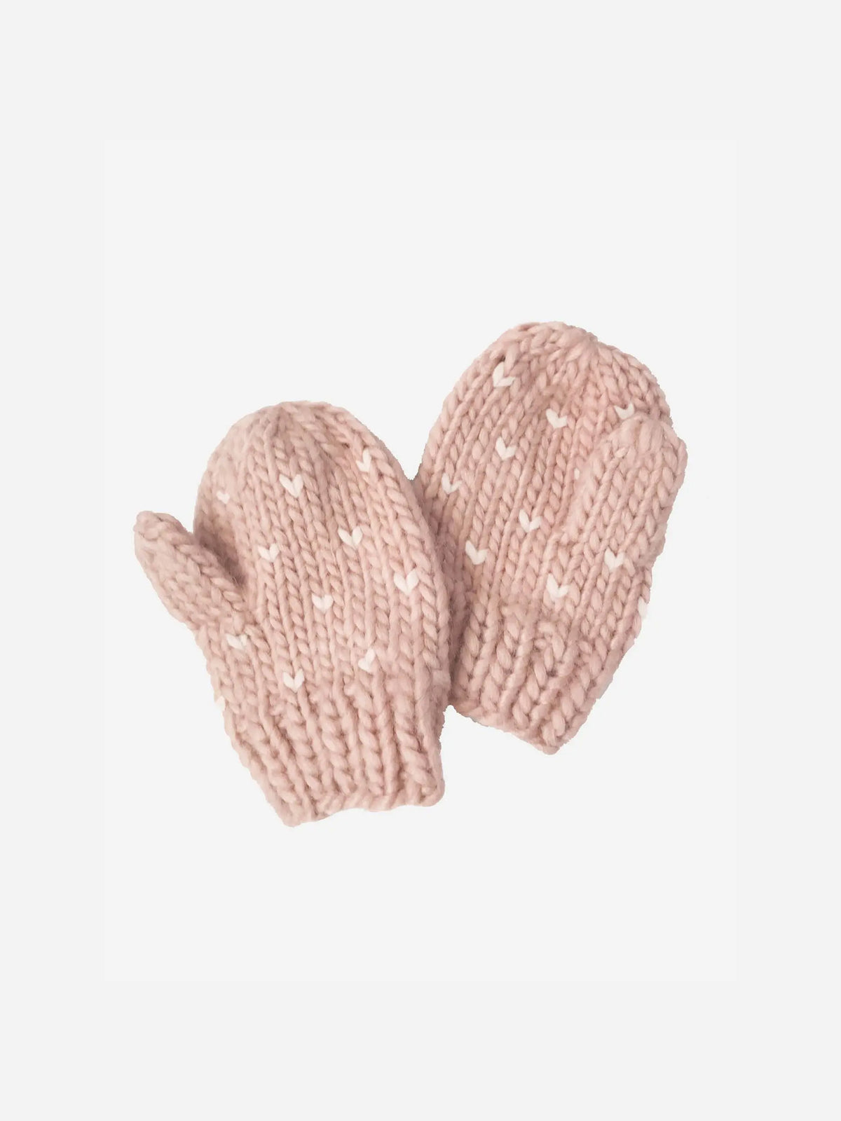 Hearts Knit Mittens Baby-Kids : Accessories : Mittens Blueberry Hill Hearts Knit Mittens for Babies and Kids | Colored Organics®
