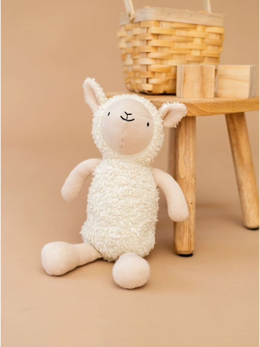 Lamb Organic Sherpa Knit Stuffed Animal Baby : Toys : Plush + Crinkle Viverano Organics 