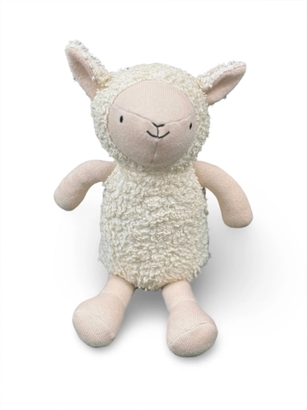 Lamb Organic Sherpa Knit Stuffed Animal Baby : Toys : Plush + Crinkle Viverano Organics Organic Cotton Sherpa Lamb Plush Toy | Colored Organics®
