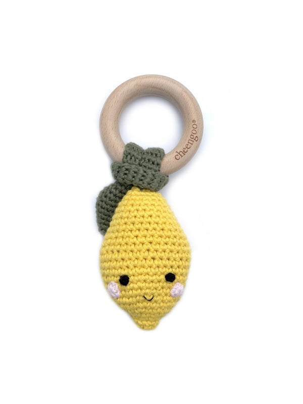 Lemon Teething Rattle Baby : Toys : Plush + Crinkle : Rattles Cheengoo 