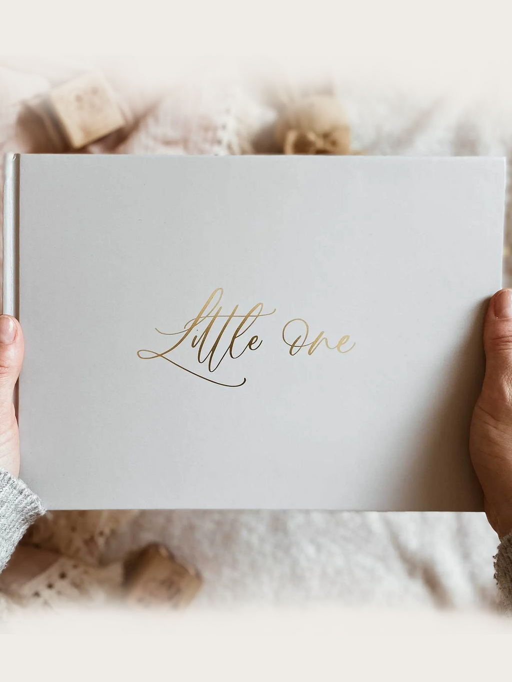Little One Baby Book Nursery : Memory Books Blush and Gold Little One Baby Book for Babies and Kids | Colored Organics®