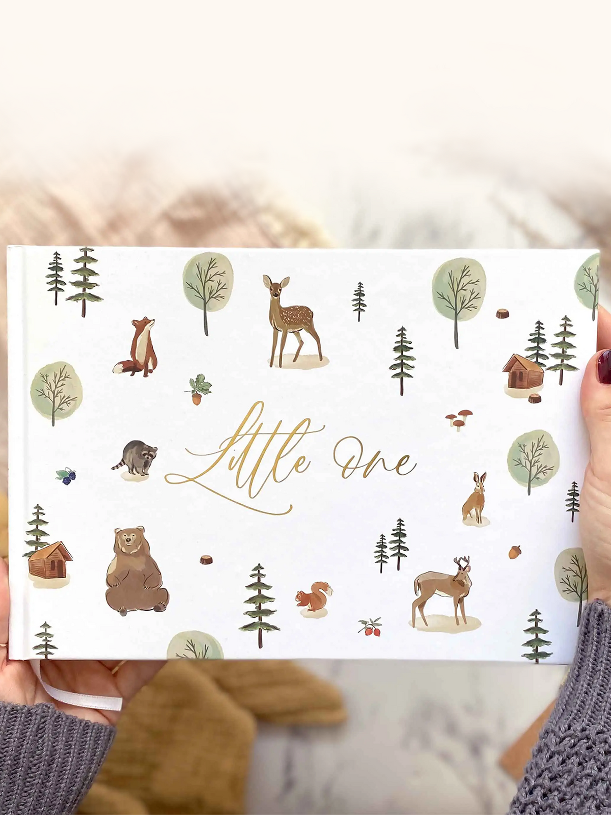 Little One Baby Book Nursery : Memory Books Blush and Gold Little One Baby Book for Babies and Kids | Colored Organics®