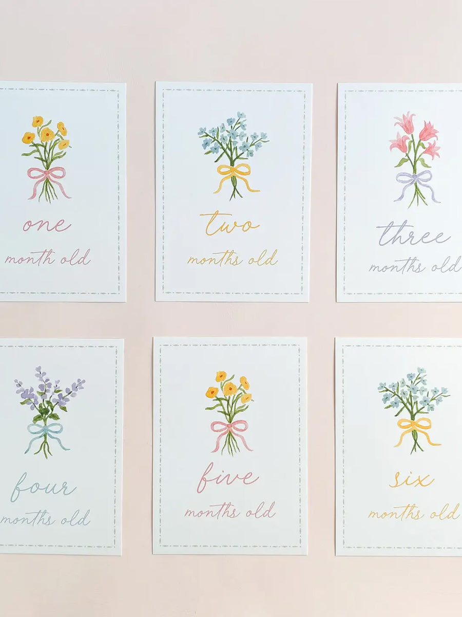 Milestone Cards Baby : Parent : Nursery : Decor Gloster Road Milestone Cards for Babies and Kids | Colored Organics®