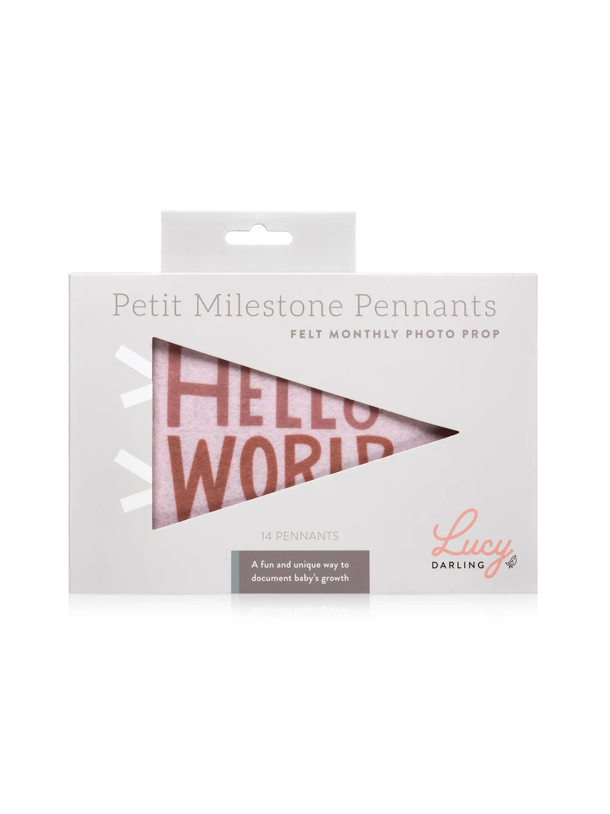 Milestone Pennants Nursery : Milestone Lucy Darling Milestone Pennants for Babies and Kids | Colored Organics®