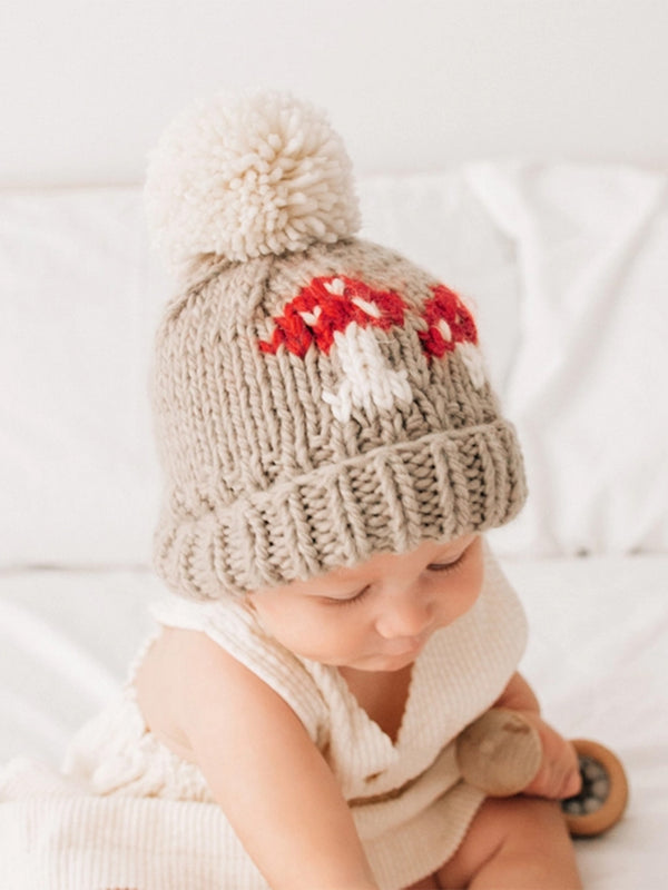 Mushroom Knit Beanie Hat Baby-Kids : Accessories : Hats Huggalugs Fairisle Knit Beanie Hat for Baby | Colored Organics®