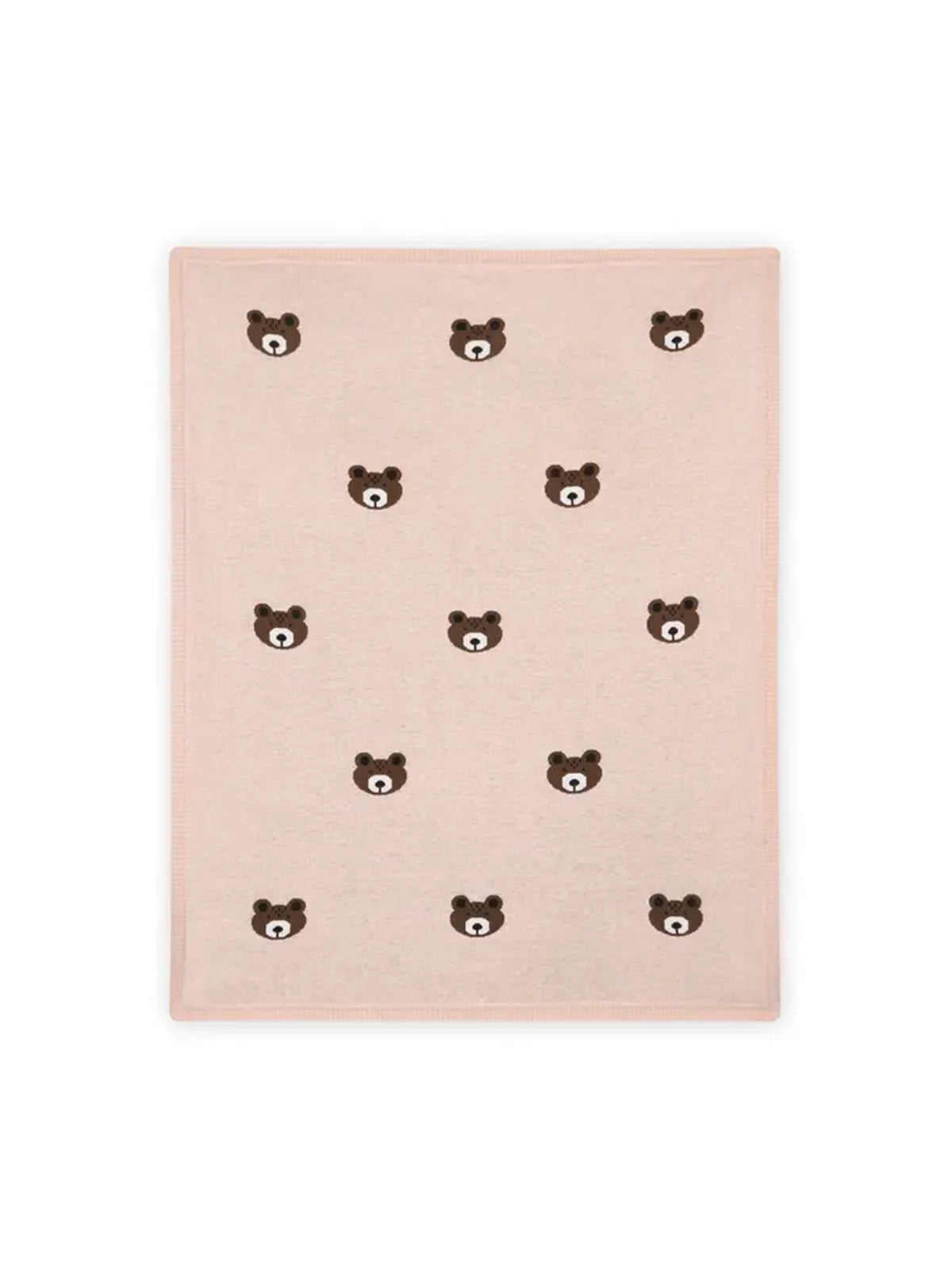 Organic Brown Bear Knit Baby Blanket Baby : Nursery : Bedding : Blankets Viverano Organics 