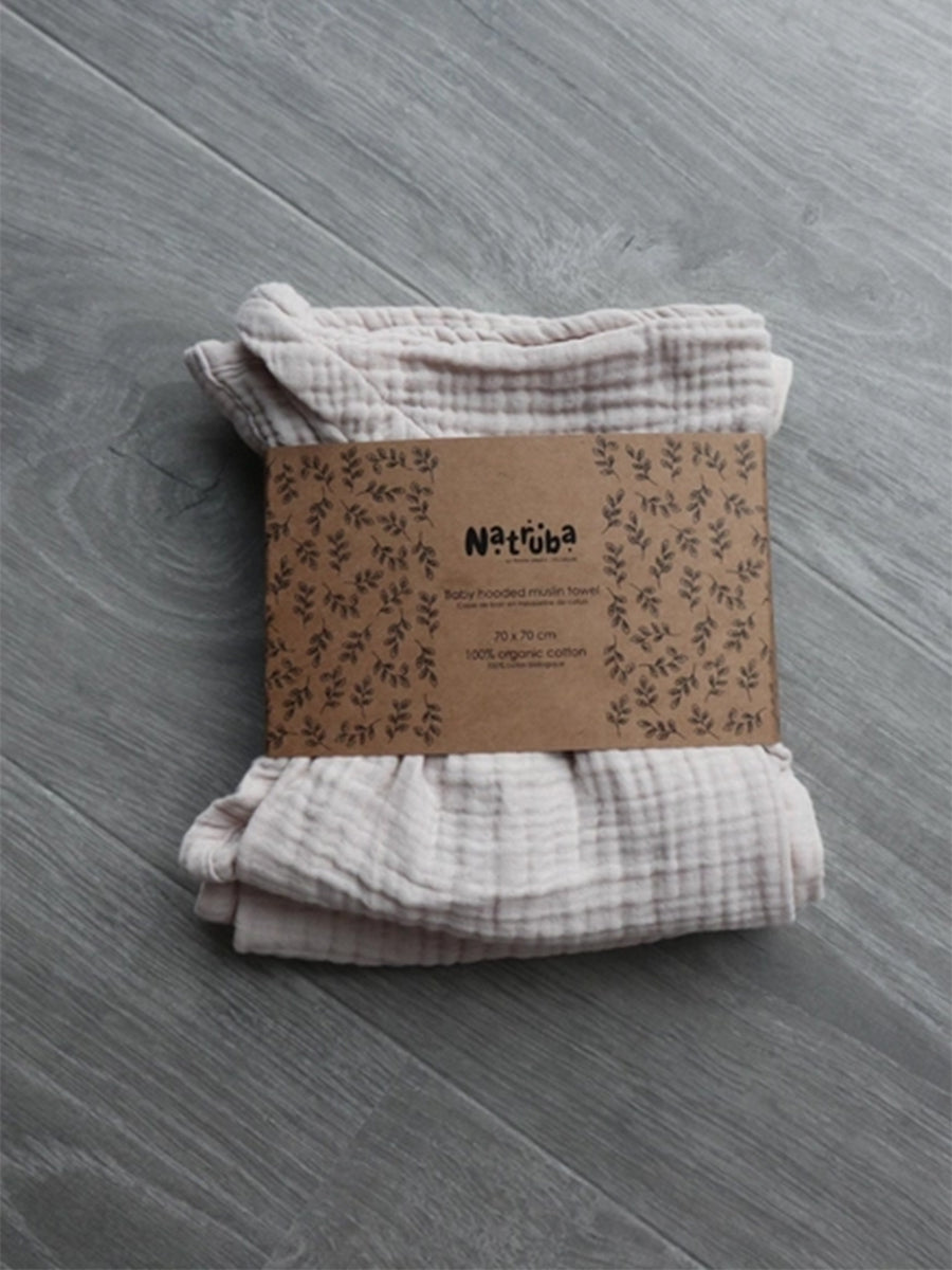 Muslin Hooded Towel Baby : Nursery : Bath Natruba 