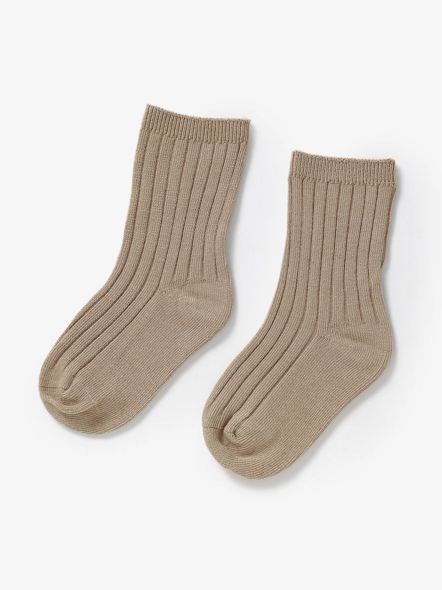 Organic Cotton Socks Baby-Kids : Accessories : Socks Little Stocking Co Ribbed Lettuce Trim Midi Socks for Baby | Colored Organics®