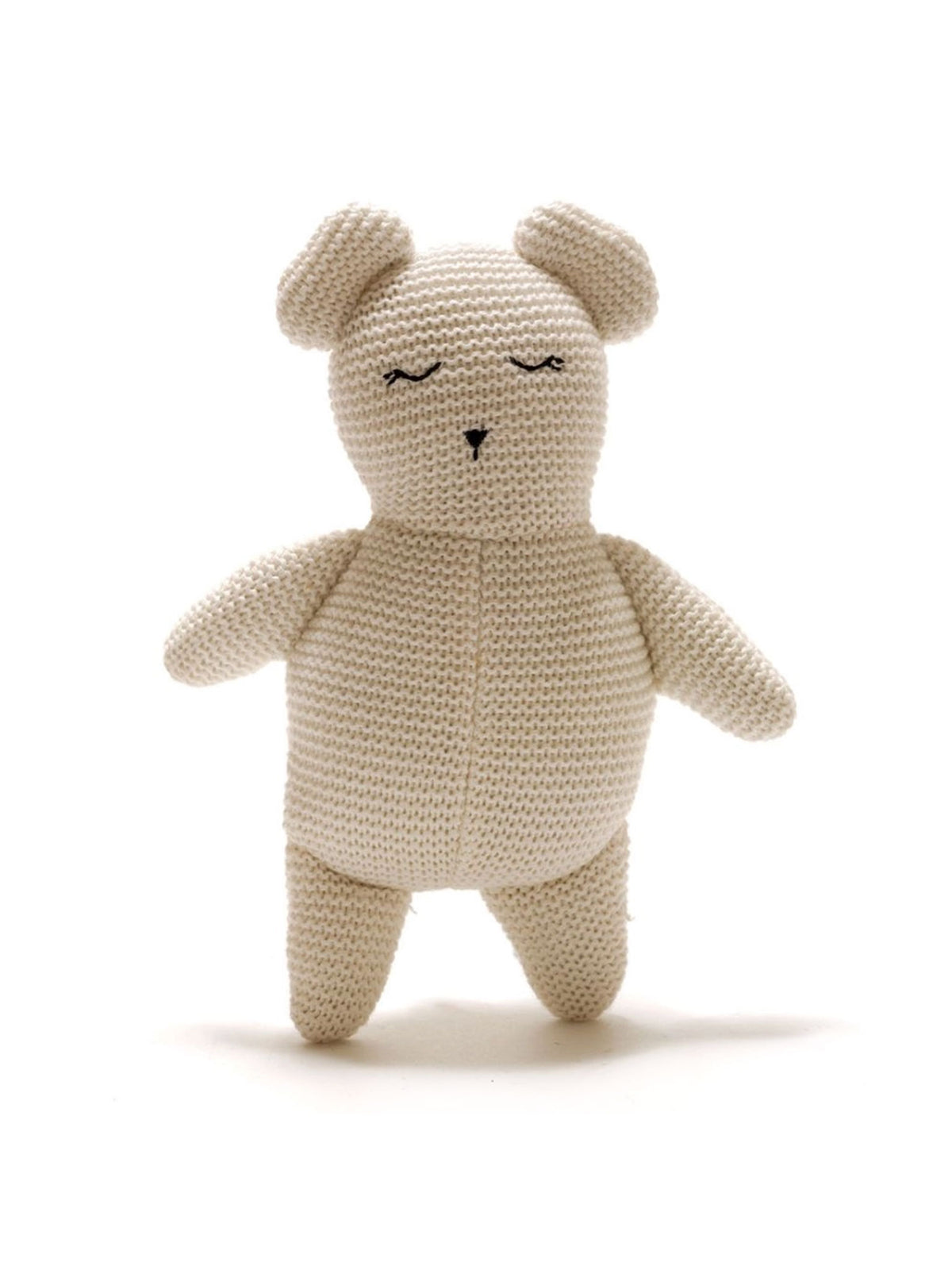 Organic Cotton Knitted Teddy Bear Baby-Kids : Toys : Plush + Crinkle Best Years Ltd 100% Organic Cotton Knitted Teddy Bear | Colored Organics®