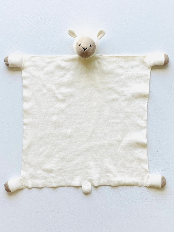 Organic Lovey Security Blanket Lamb Baby : Toys : Plush + Crinkle Viverano Organic Cotton Lamb Lovey Mini Blanket | Colored Organics®