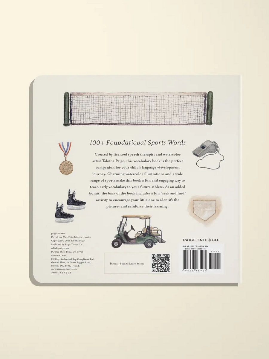 Our Big Book of Sports Baby-Kids : Toys : Books Paige Tate & Co. Our Big Book of Sports for Baby | Colored Organics®