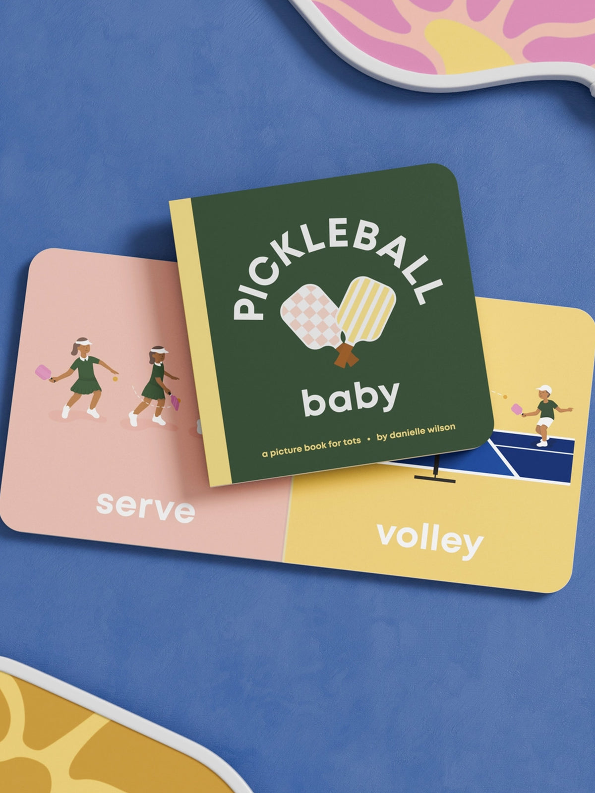 Pickleball Baby Board Book Baby-Kids : Toys : Books Left Hand Book House Organic Pickleball Baby Board Book | Colored Organics®