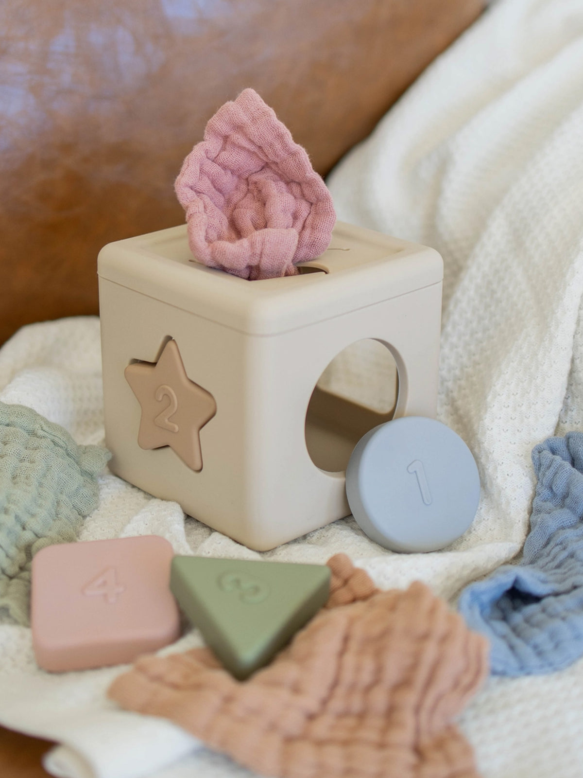Shape Sorter Tissue Toy