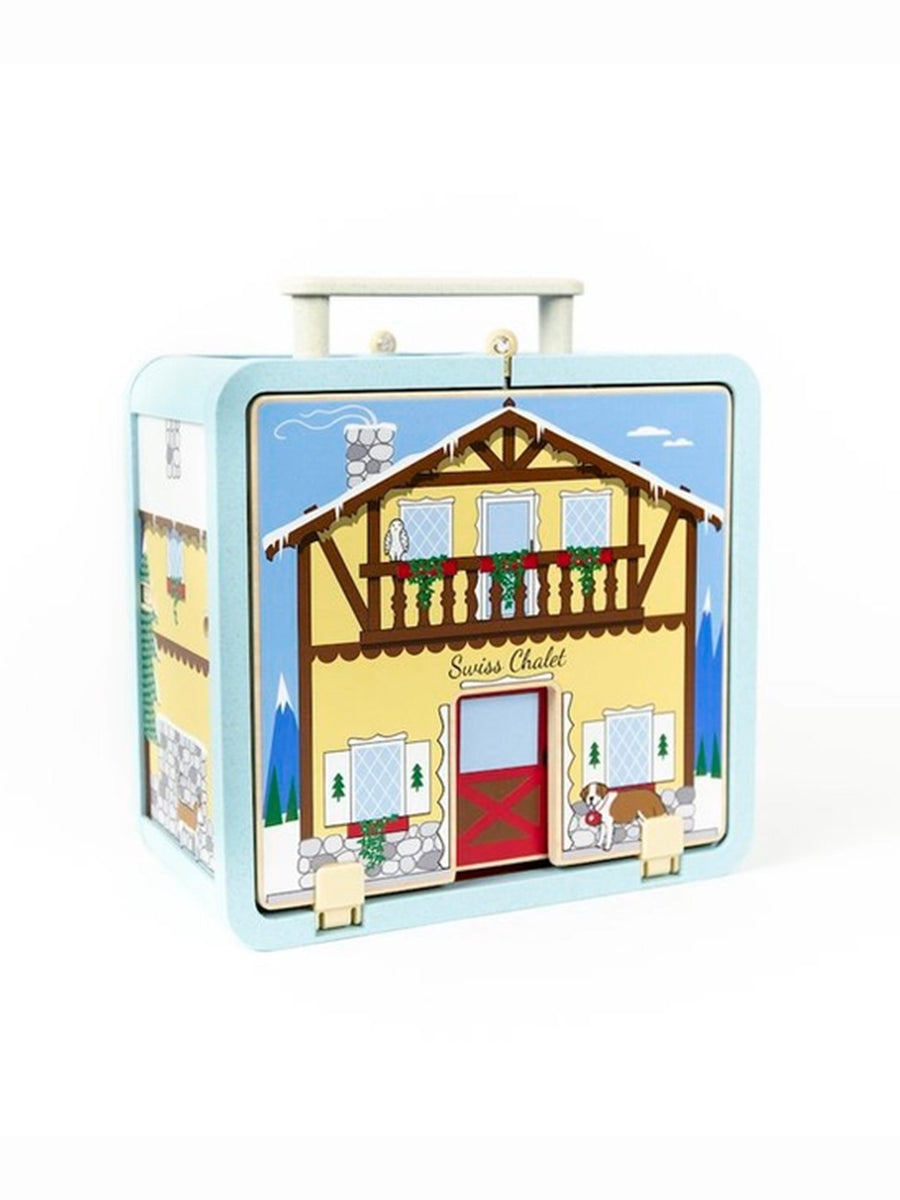Ski Chalet Suitcase Play House Baby-Kids : Toys : Pretend Play Jack Rabbit Creations Ski Chalet Suitcase Play House for Baby | Colored Organics®