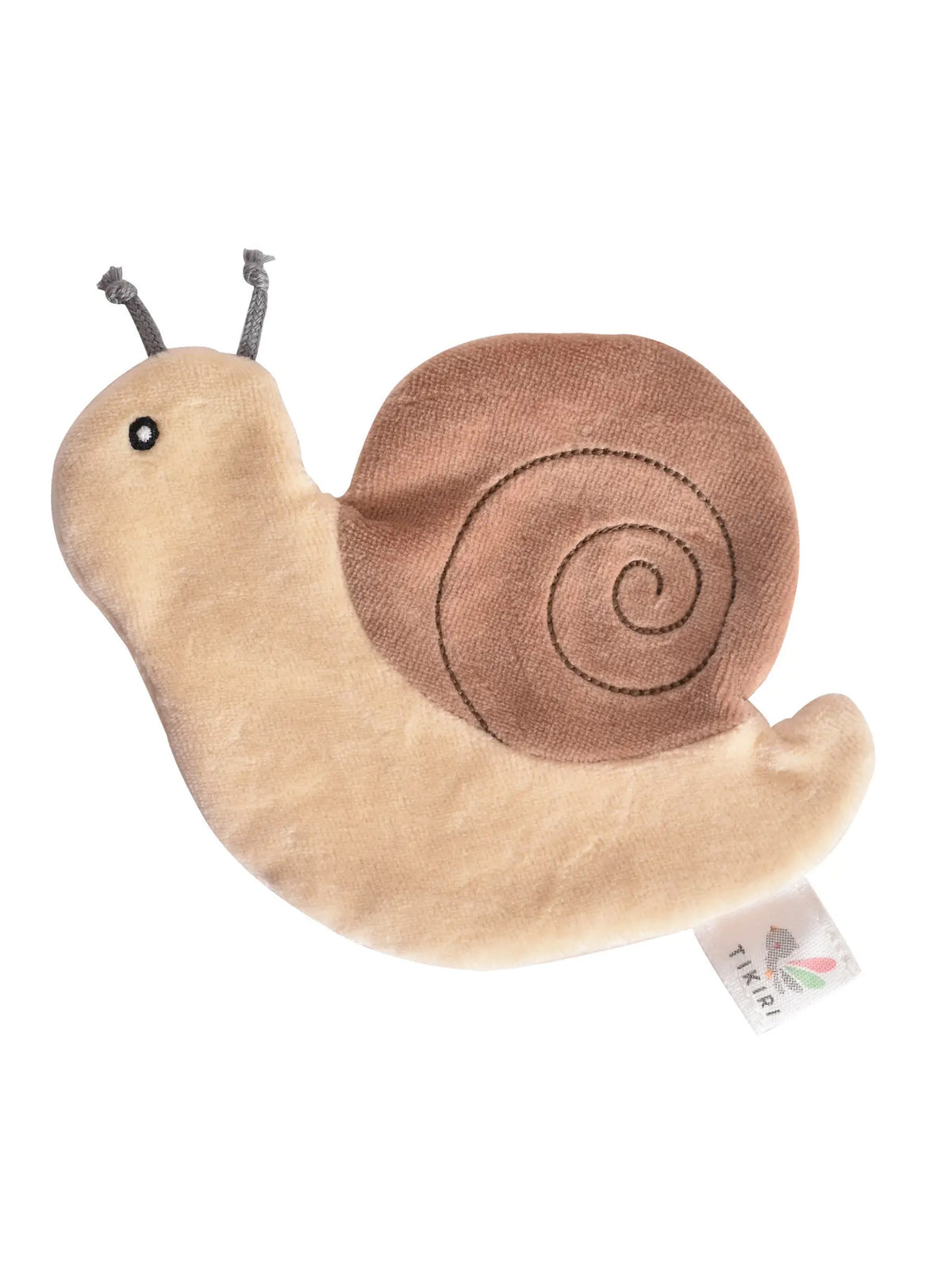 Snail Crinkle Toy Baby : Toys : Plush + Crinkle Tikiri Toys Organic Cotton Snail Baby Crinkle Toy | Colored Organics®