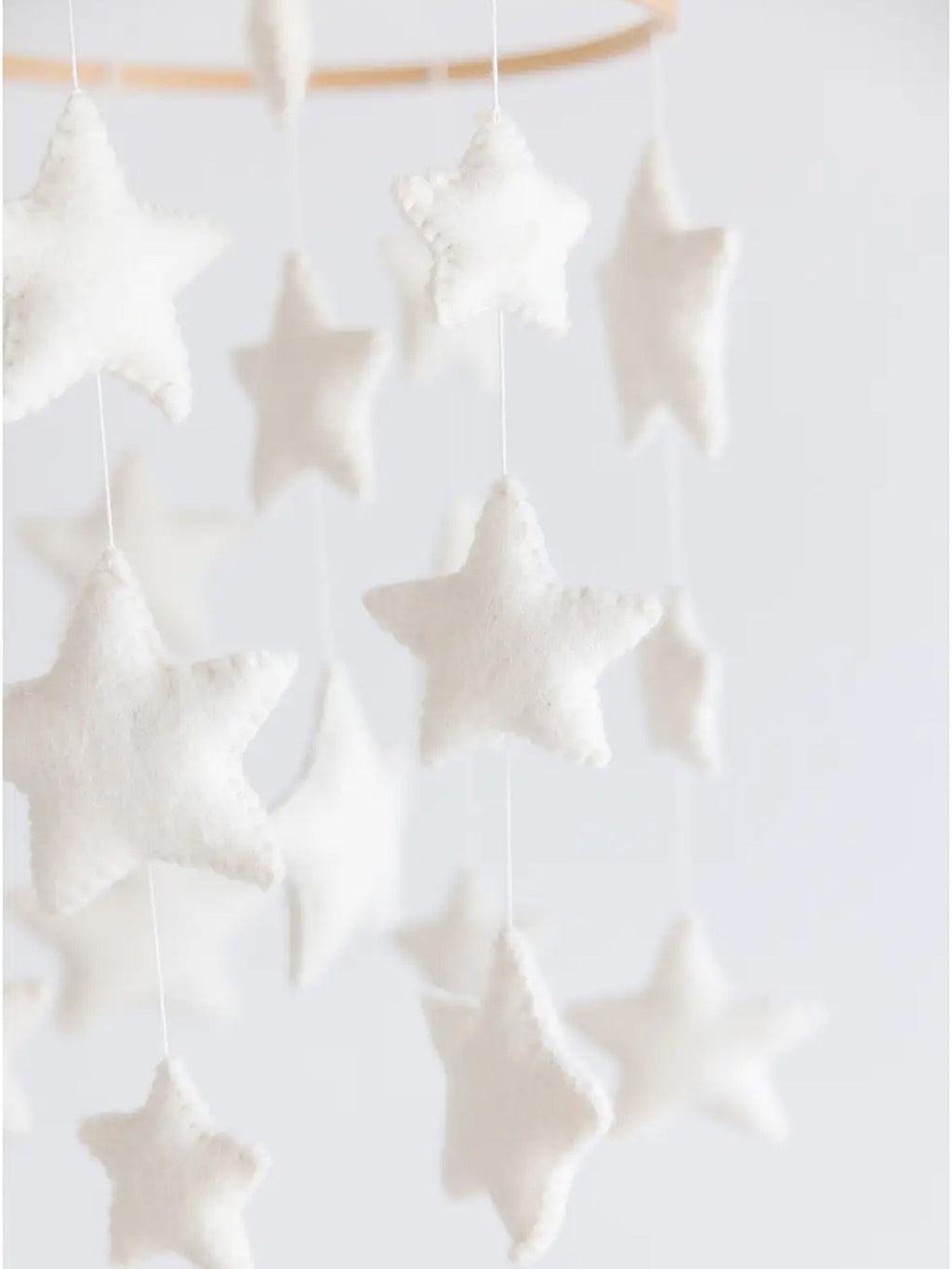 Star Crib Mobile Baby : Nursery : Mobile Nivas Wool Felt Star Baby Crib Mobile | Colored Organics®