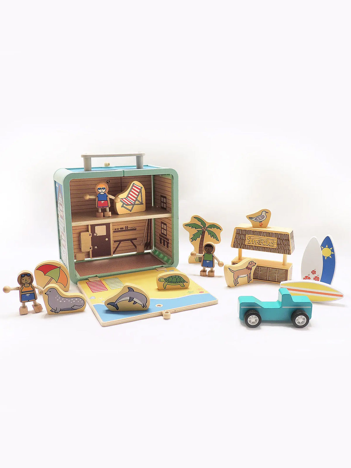 Suitcase Play House | Surf Shack Baby-Kids : Toys : Pretend Play Jack Rabbit Creations Baby Suitcase Play House | Surf Shack | Colored Organics®