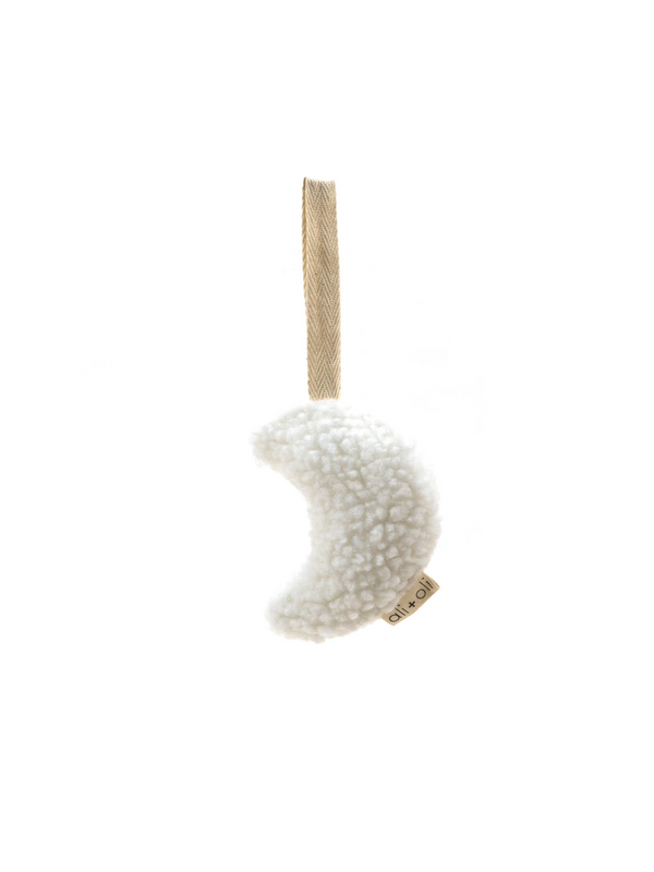 Teddy Plush Moon Pacifier Holder Baby : Gear : Pacifiers + Clips Ali + Oli 
