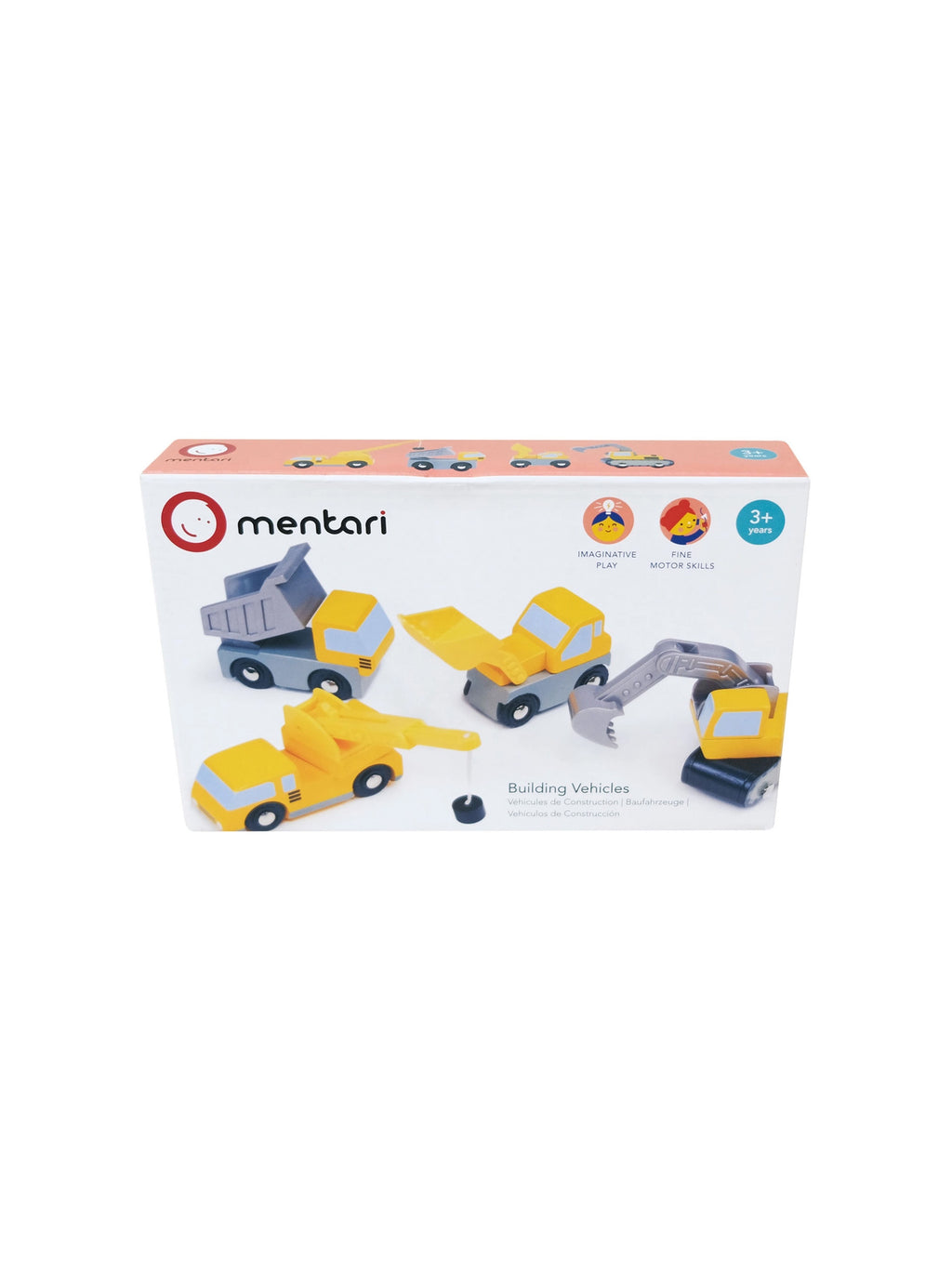 4-Piece Construction Vehicle Set Baby-Kids : Toys : Pretend Play Mentari Toys Baby 4-Piece Construction Vehicle Set | Colored Organics®