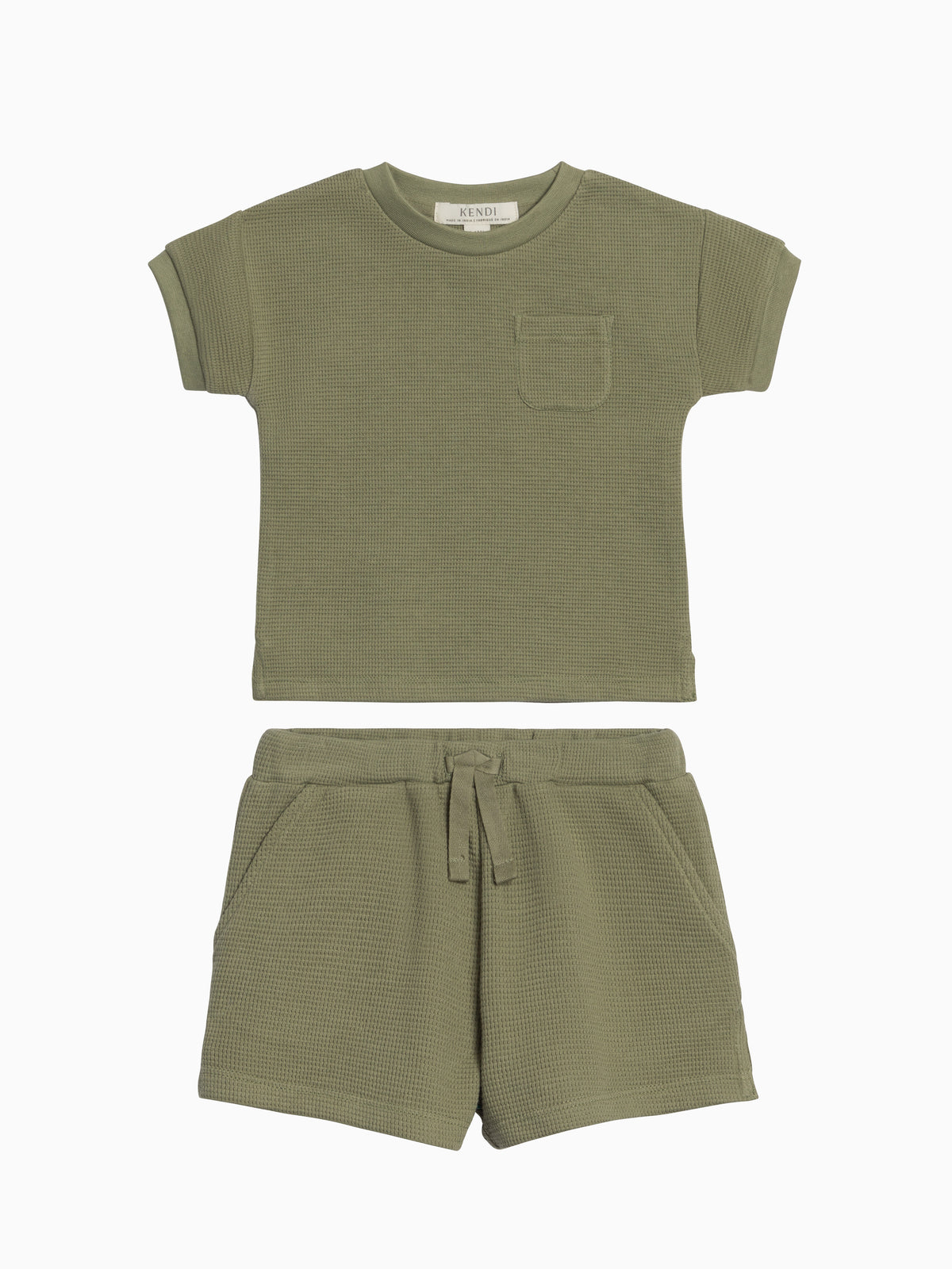 Organic Waffle Summer Set Baby-Kids : Virtual Set KENDI by Colored Organics Organic Waffle Summer Set for Baby | Colored Organics®