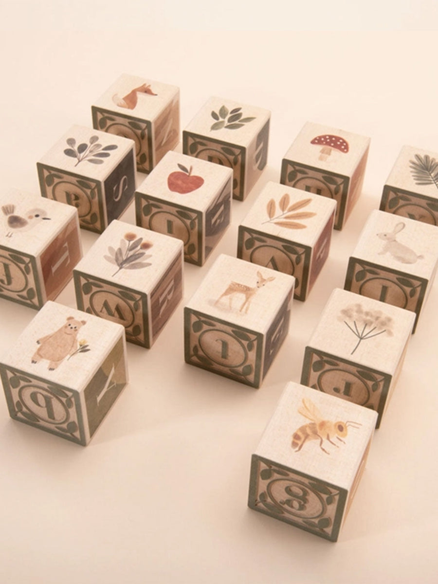 Watercolor ABC Blocks Kids : Toys : Blocks Uncle Goose Watercolor ABC Blocks for Baby | Colored Organics®