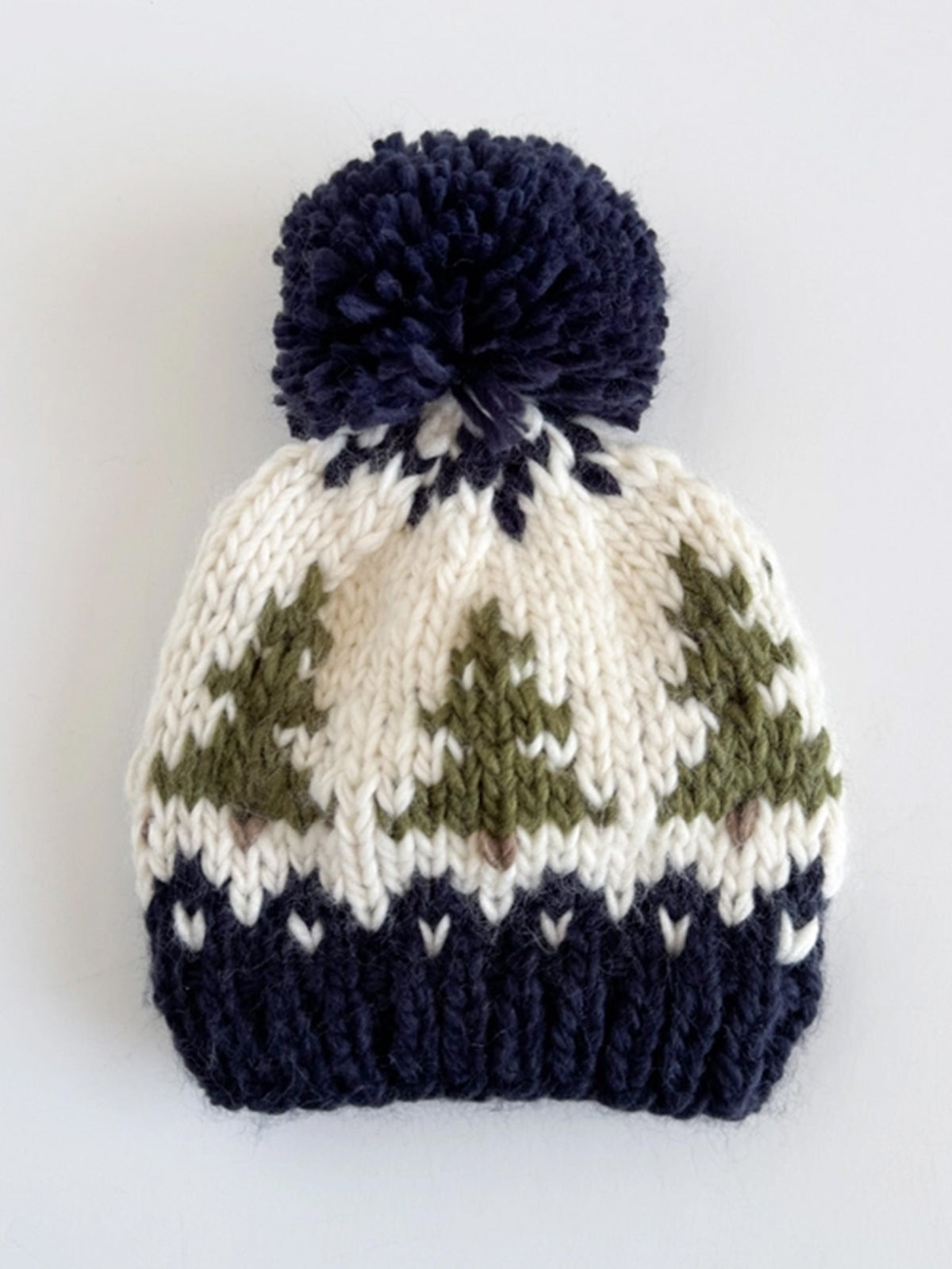 Winter Trees Pom Beanie Hat Baby : Accessories : Hats Figgy Friends Winter Trees Pom Beanie Hat for Baby | Colored Organics®