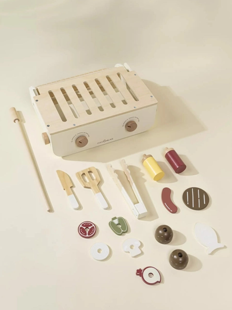 Wooden Barbecue Play Set Baby-Kids : Toys : Learning : Wooden Coco Village 