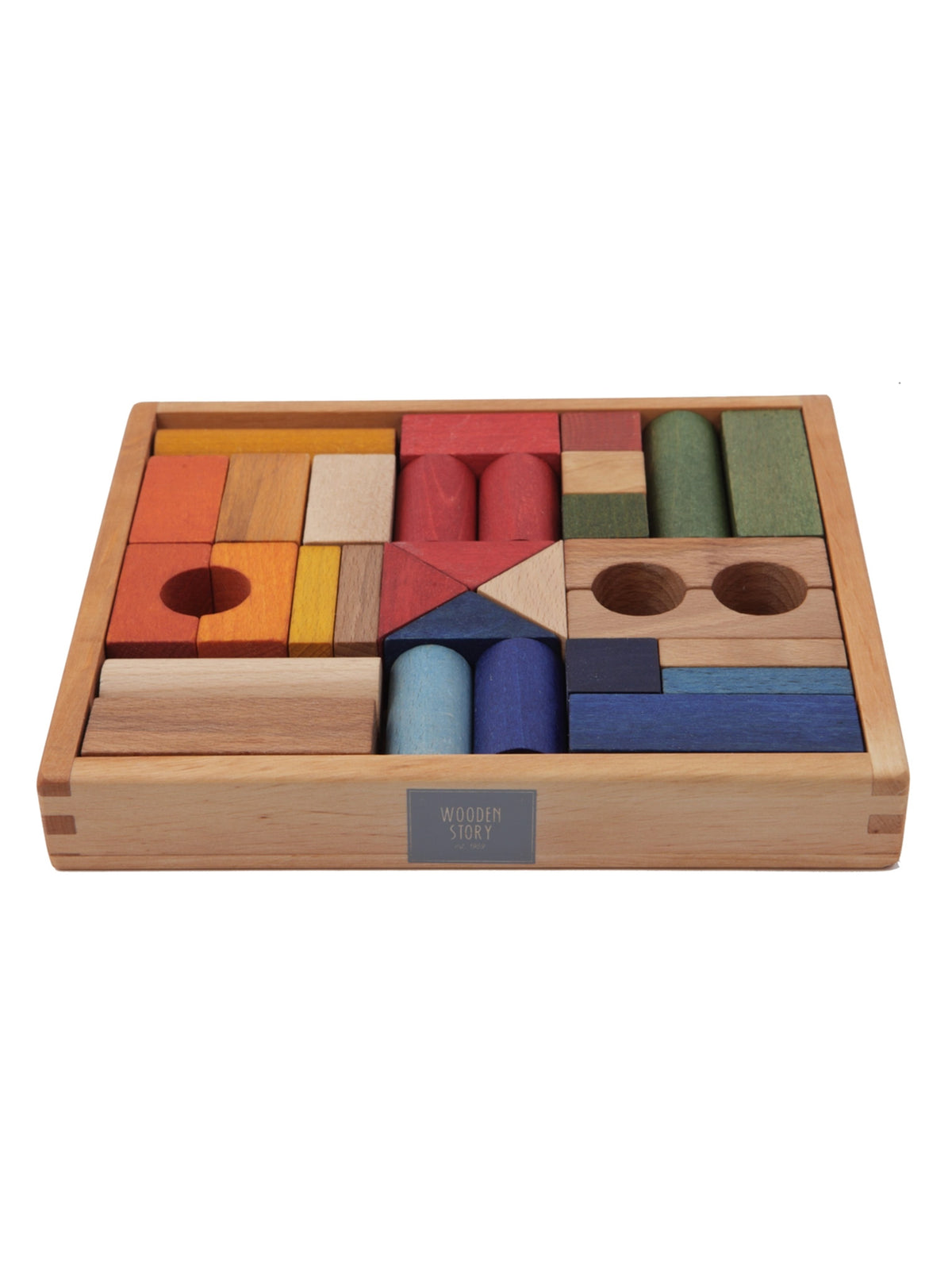 Wooden Blocks Baby-Kids : Toys : Blocks Wooden Story Heirloom Wooden Building Blocks for Kids | Colored Organics®