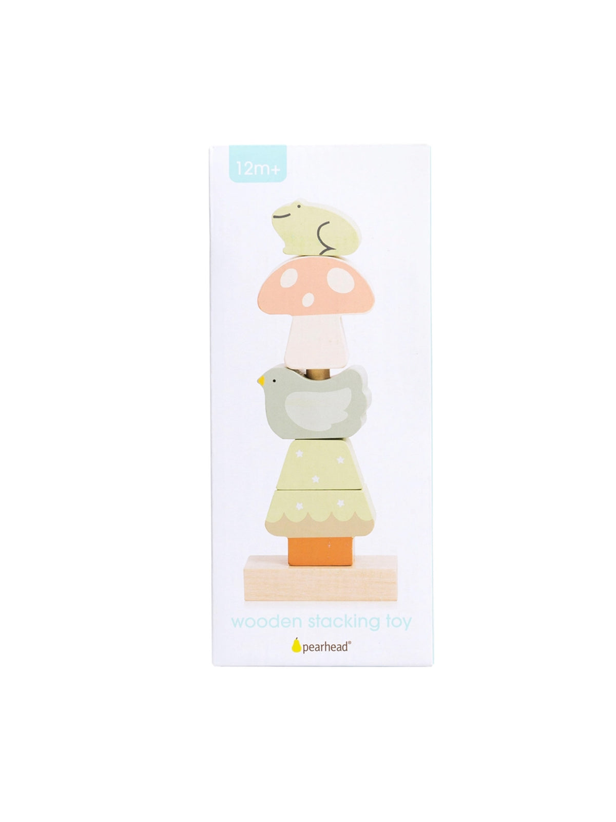 Woodland Wooden Stacking Toy Kids : Toys : Stackers Pearhead Woodland-Themed Wooden Stacking Toy | Colored Organics®