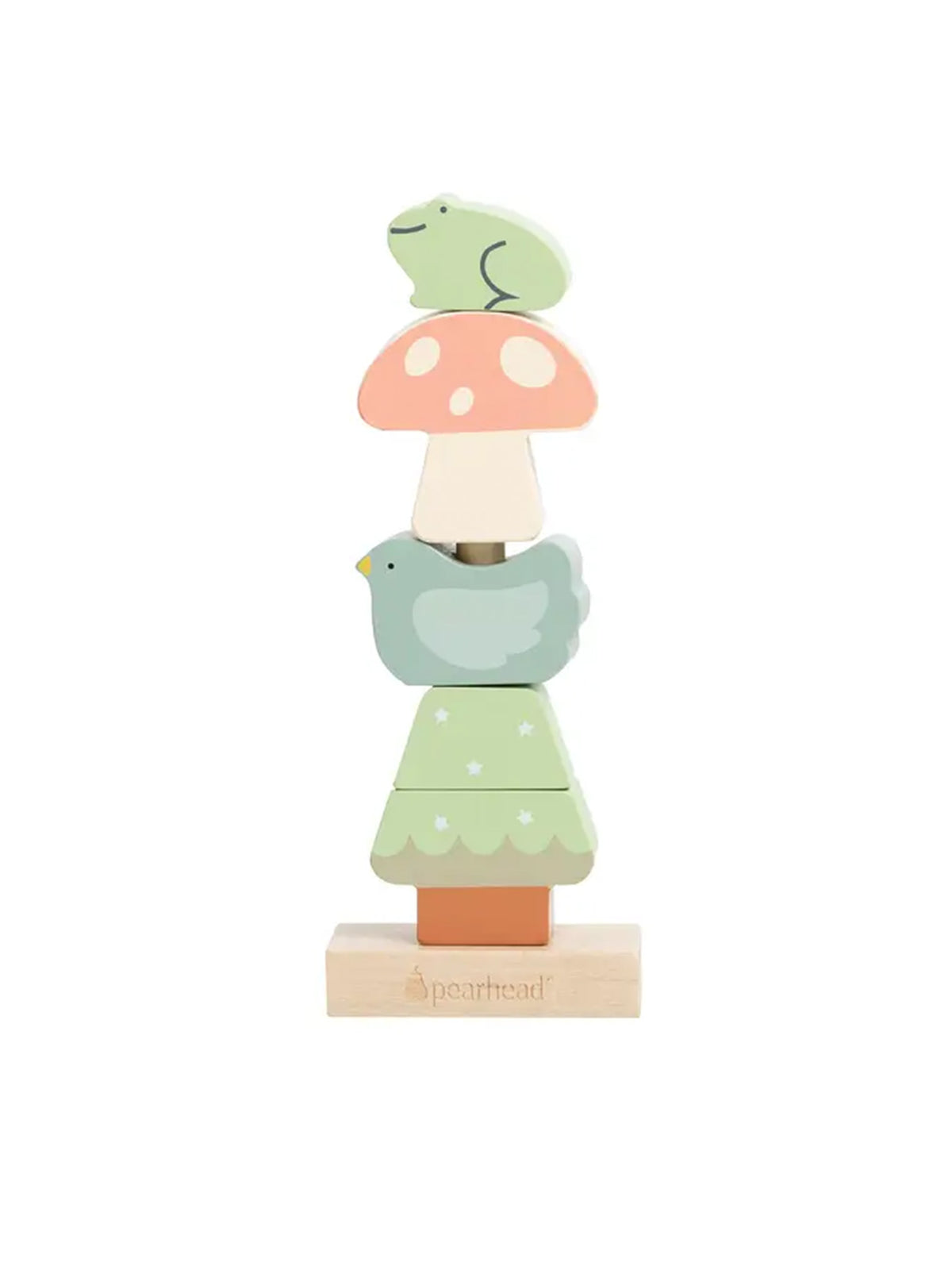 Woodland Wooden Stacking Toy Kids : Toys : Stackers Pearhead Woodland-Themed Wooden Stacking Toy | Colored Organics®