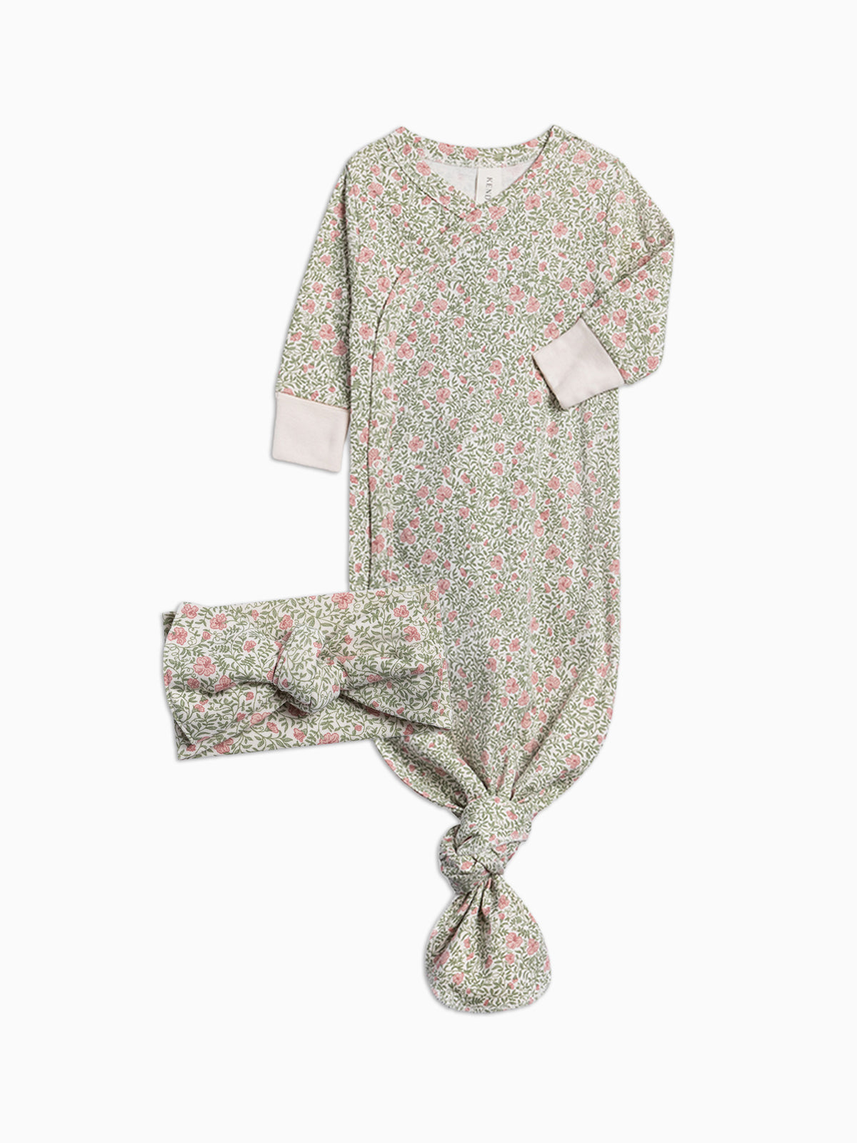 Organic Infant Winter Gown Set Baby : Virtual Bundle KENDI by Colored Organics Organic Infant Winter Gown Set | Colored Organics®