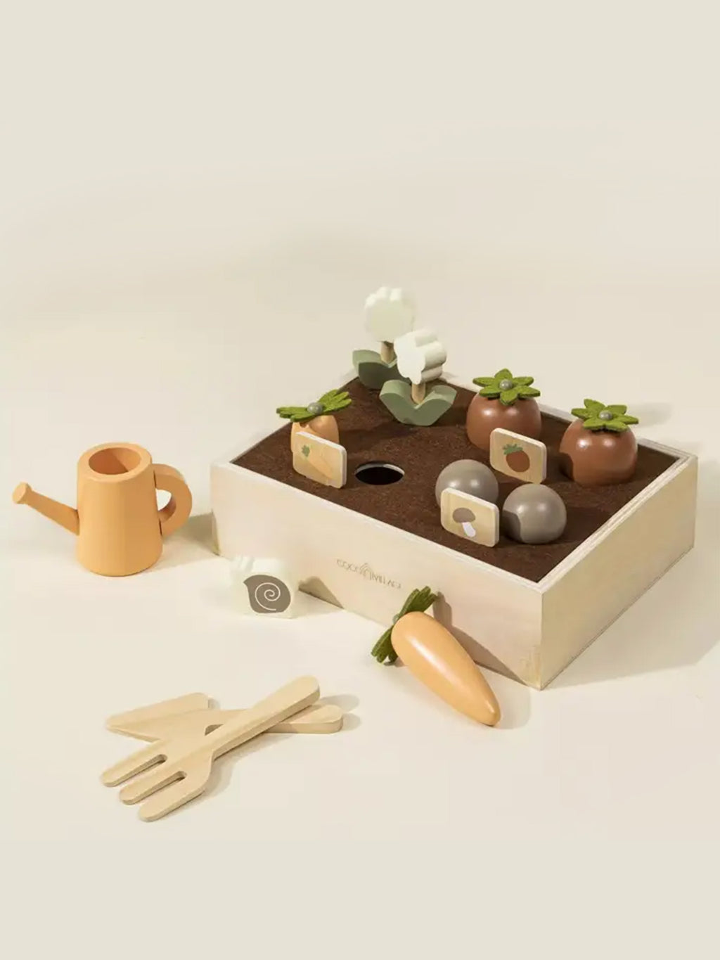 Wooden Gardening Playset Baby-Kids : Toys : Pretend Play Coco Village Wooden Gardening Playset for Baby | Colored Organics®
