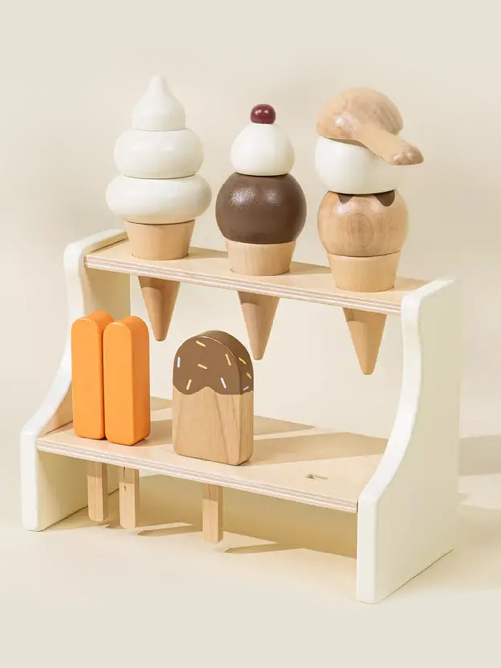 Wooden Ice Cream Stand Baby-Kids : Toys : Pretend Play Coco Village Wooden Ice Cream Stand for Baby | Colored Organics®