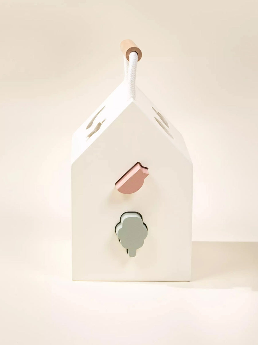 Wooden Shapes Sorting House Kids : Toys : Blocks Coco Village Wooden Shapes Sorting House Baby | Colored Organics®