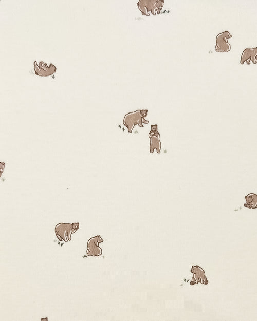 Peyton Zipper Sleeper | Bear / Truffle + Thyme  KENDI by Colored Organics Peyton Zipper Sleeper | Bear / Truffle | Colored Organics®