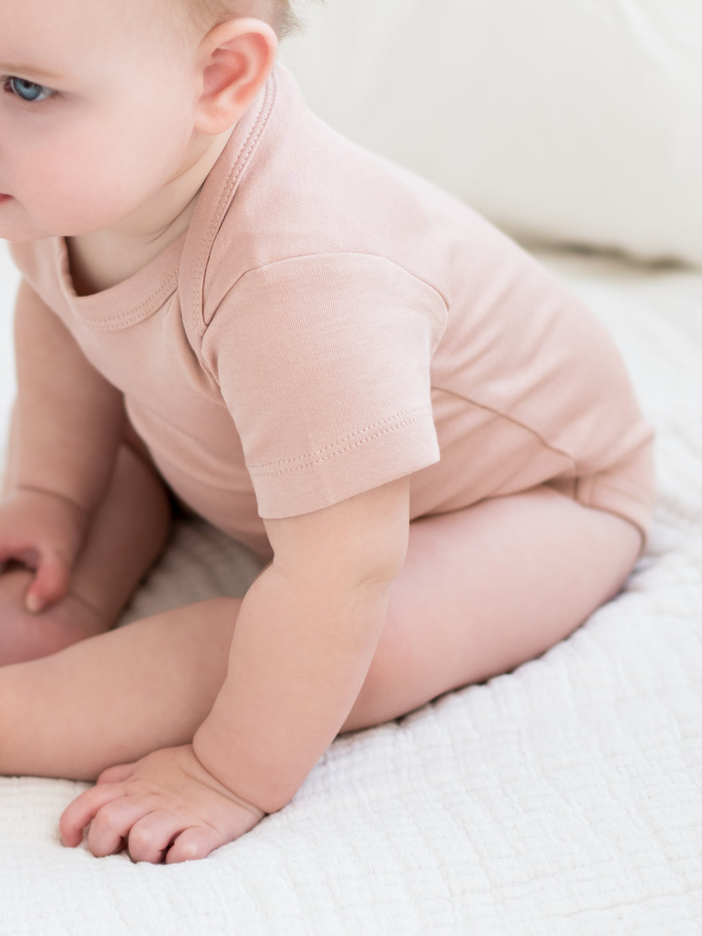 Classic Short Sleeve Bodysuit - Discontinued Colors Sale : Baby : One Pieces : Bodysuits : Short Sleeves Colored Organics Classic Short Sleeve Bodysuit for Baby | Colored Organics®