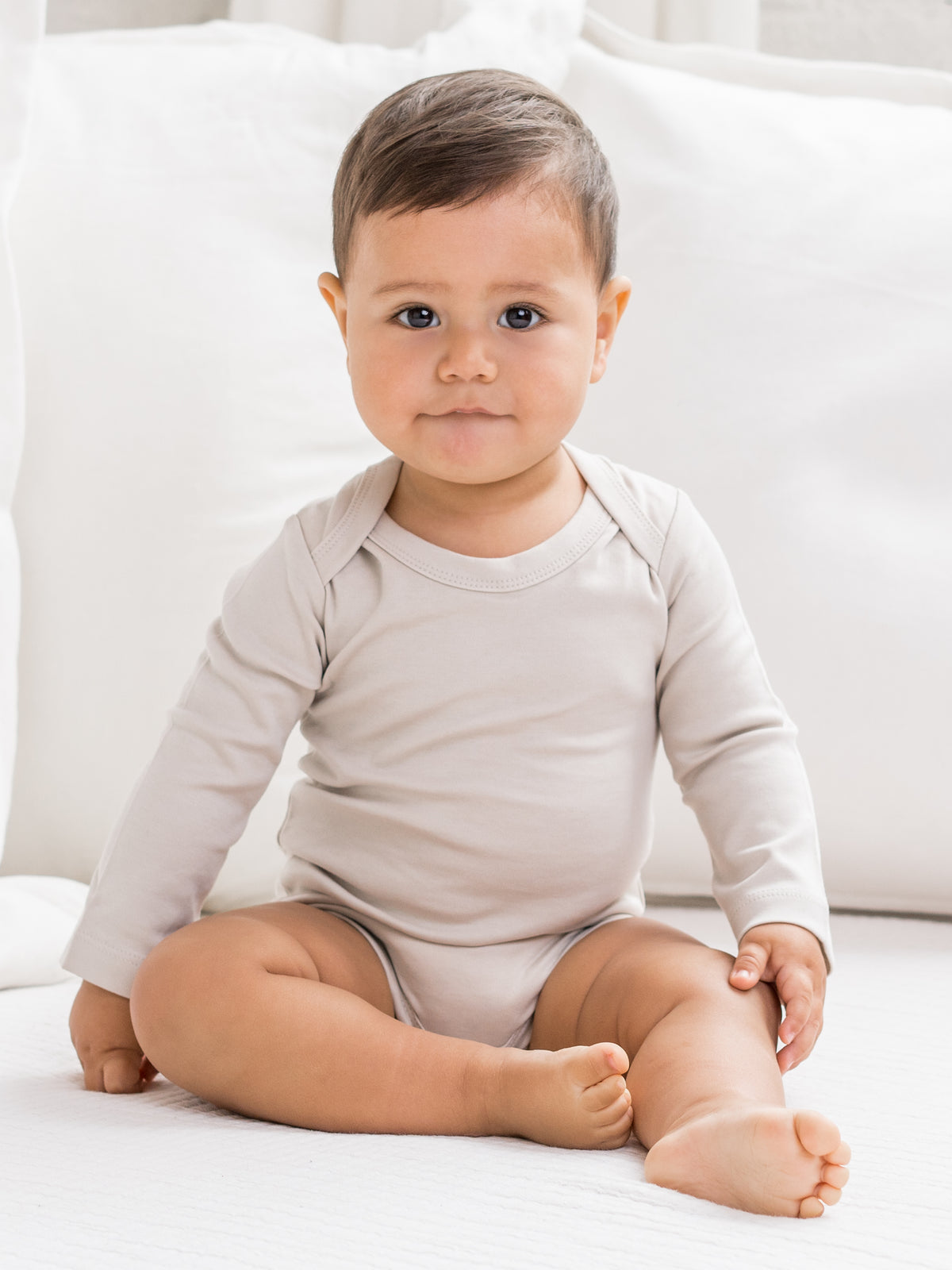 Classic Long Sleeve Bodysuit Baby : One Pieces : Bodysuits : Long Sleeves Colored Organics Organic Cotton Long Sleeve Baby Bodysuit | Colored Organics®