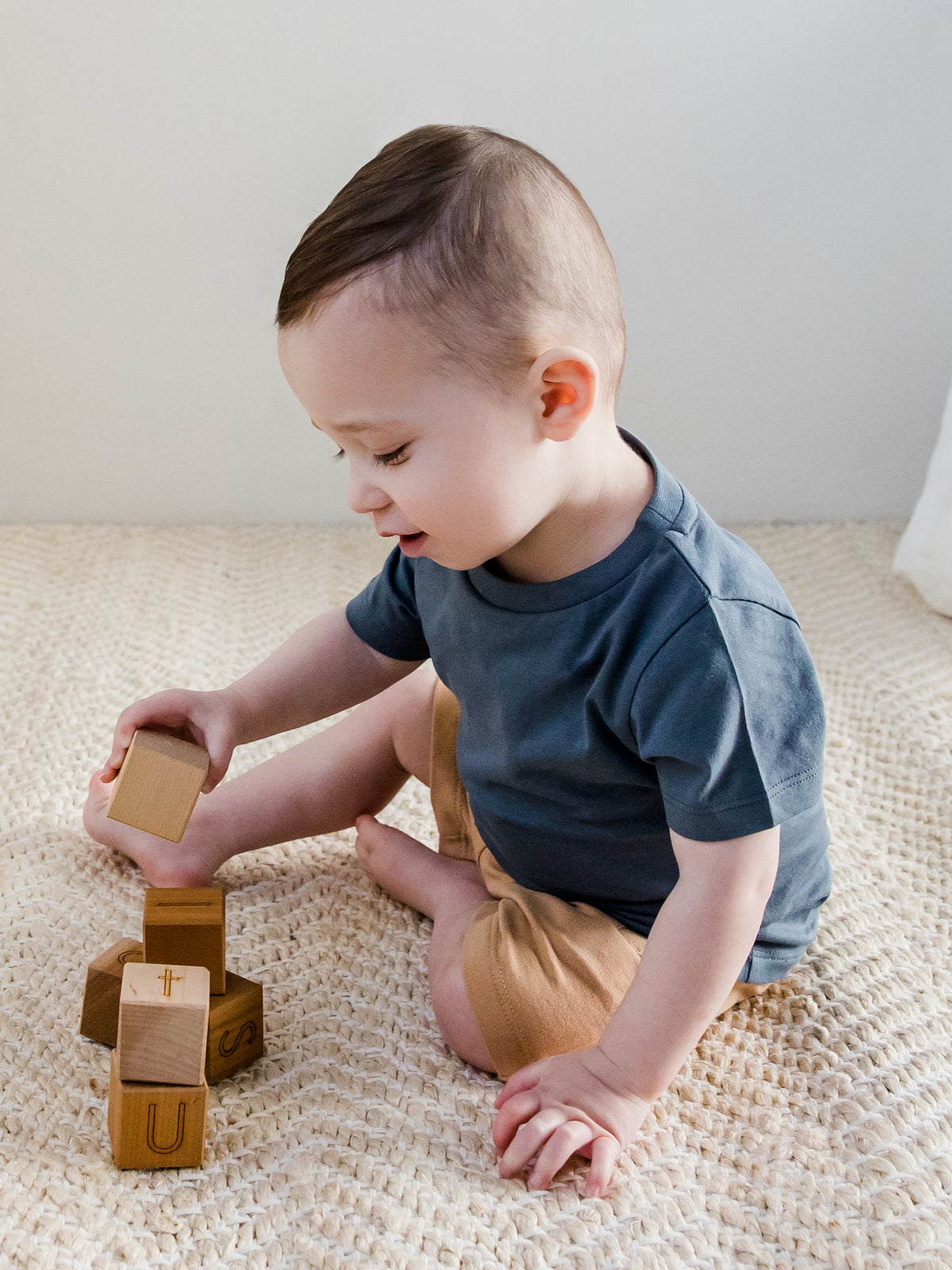 Classic Short Sleeve Tee - Crew Neck Baby-Kids : Tops : Tees : Short Sleeves Colored Organics Organic Cotton Baby Crew Neck Tee | Colored Organics®
