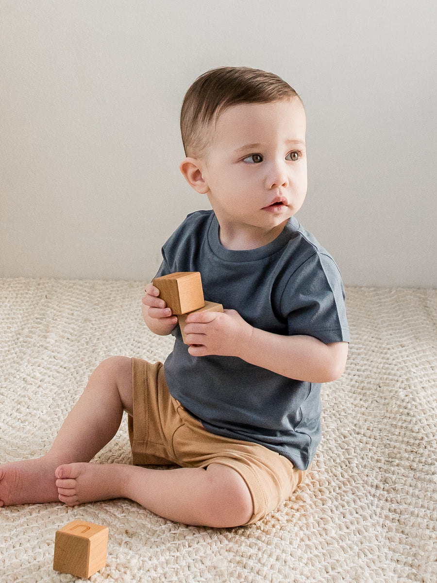 Classic Short Sleeve Tee - Crew Neck Baby-Kids : Tops : Tees : Short Sleeves Colored Organics Organic Cotton Baby Crew Neck Tee | Colored Organics®